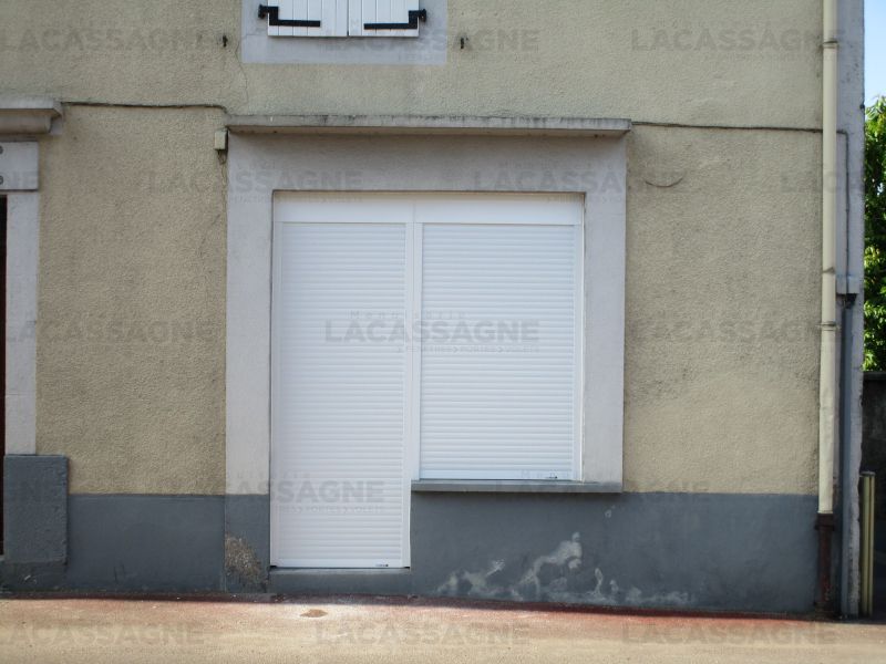 Menuiserie Lacassagne - La Boutique du Menuisier à Aurillac - Volet Roulant Enroulement Interieur Blanc Somfy Lakal